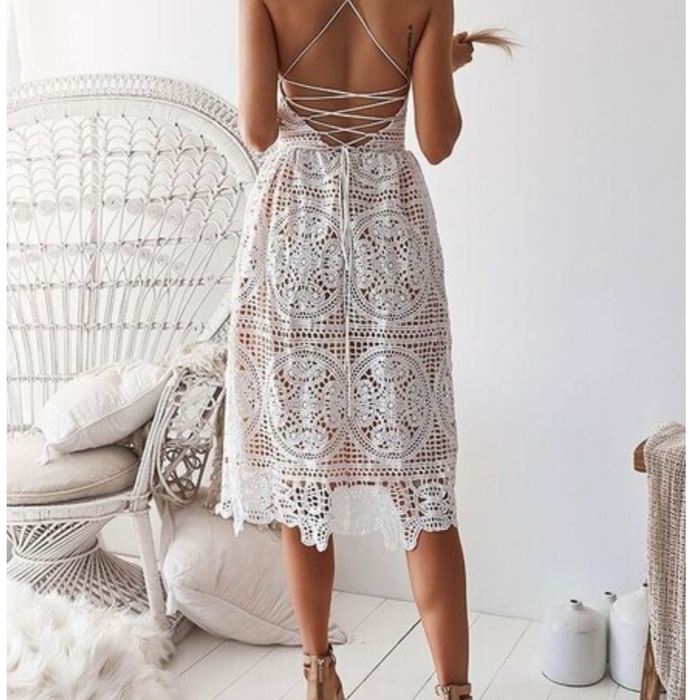Two Sisters the Label lace white dress